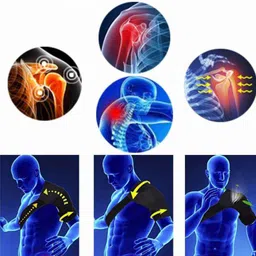 PSJ Medium Shoulder Support Wrap Brace For Shoulder Pain Sports Injuries, JSM-009-002 image 2