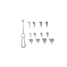 Downz 4 Prong Sharp Volkman Retractor, DR-129-20-picture-10