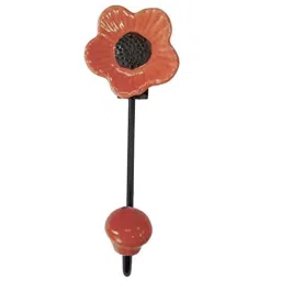 Screwtight 140mm Ceramic Orange Multipurpose Floral Wall Hook (Pack of 12) image 5