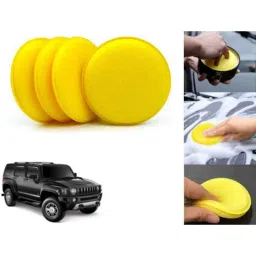 Auto Pearl Polyurethane Beige Washing &a; Waxing Polish Foam Sponge for Hummer H3 (Pack of 4)-picture-32