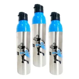 Breeze Rio 1250ml Stainless Steel &a; Plastic Water Bottle (Pack of 5)-picture-22