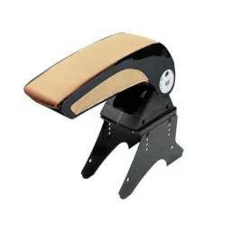 Auto Pearl Plastic &a; Leatherette Beige &a; Black Armrest Console Box for Mahindra Verito-picture-34