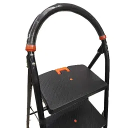 Branco 5 Steps Alloy Steel And Rubber Black Milano Folding Ladder, GEC-L5M image 3