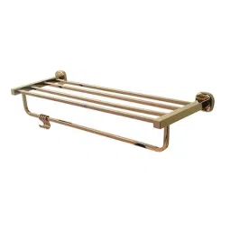 Riya 24 inch Stainless Steel J4 Rose Gold Towel Rack Hanger image 2