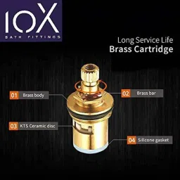 10X Turbo Brass Flexible Chrome Plated Foam Flow Bathroom Tap image 3