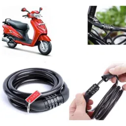 Auto Pearl PVC &a; Plastic Black Combination Cable Lock for Duet, 596-picture-38