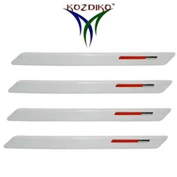 Kozdiko White &a; Red Designer Car Bumper Protector for Tata Zest image 2