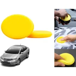 Auto Pearl Polyurethane Beige Washing &a; Waxing Polish Foam Sponge for City Ivtec 2011-2014 (Pack of 2)-picture-12