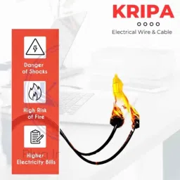 Kripa 0.75 Sqmm Single Core Yellow FR PVC Insulated House Wire, Elson15147, Length: 91 m image 4