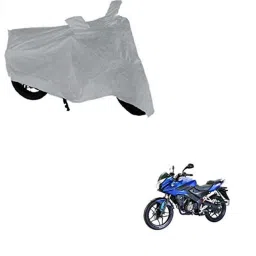 Kozdiko Polyester Matty Silver Dust &a; Waterproof Bike Body Cover for Bajaj Pulsar as150-picture-45