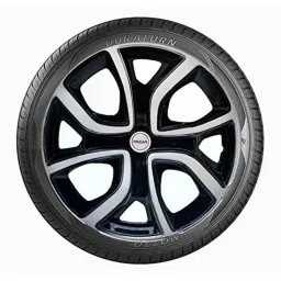 Prigan 4 Pcs 14 inch Polypropylene Black &a; Silver Press Fitting Car Wheel Cover Set for Mahindra KUV 100 K2, K4 &a; K6 image 4