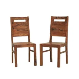 Angel Furniture 2 Pcs 39x18x18 inch Honey Finish Wood Sitting Chair Set, AC-05-picture-12
