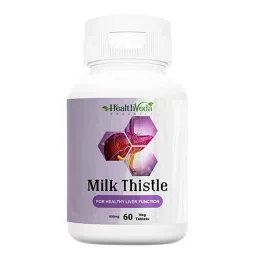 Health Veda Organics 60 Pcs 600mg Milk Thistle for Liver Support &a; Liver Detox Tablets-picture-37