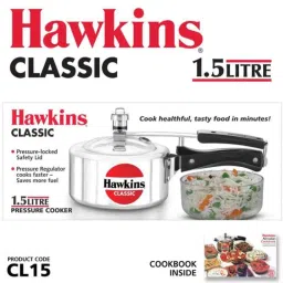 Hawkins Classic 1.5 Litre Pressure Cooker, CL15 image 2