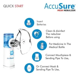 AccuSure Handheld Portable Nebulizer Machine for Breathing Problems image 2