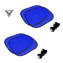 Kozdiko 4 Pcs Blue Chipkoo Car Window Sunshade Curtain Set for Nissan Active, koz_82955 image 2