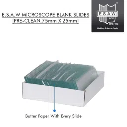ESAW 300 Pcs Blank Pre-Cleaned &a; Grounded Edge Microscope Slide Box, ESAW-BS-300 image 3