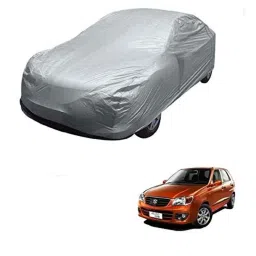 Kozdiko Matty Silver Car Body Cover with Buckle Belt for Maruti Suzuki Alto K10, Maruti Alto 800 &a; Maruti 800-picture-45
