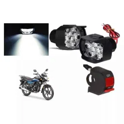 Cartronics 9 LED Shilon White Fog Light with On/Off Swich for Honda Dream Neo-picture-26