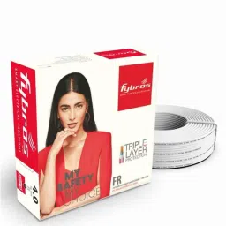 Fybros 4 Sqmm 90m White Single Core FR PVC Insulated Multistrands Industrial Cable, FWC1005-picture-46