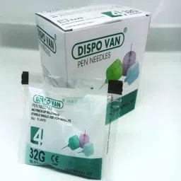 dispo van Dispovan 50 Pcs 4mm 32G Multicolour Pen Needle Box for Diabetic Patient image 3
