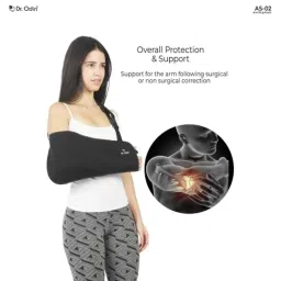 Dr Odin AS-02 Supreme Comfort Deluxe Arm Sling Pouch for Shoulder Injury Recovery &a; Post-Surgery, Size: M image 2