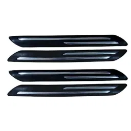 Auto Pearl 4 Pcs PVC Black Double Chrome Plated Car Bumper Protector for Hyundai I20 Elite-picture-10