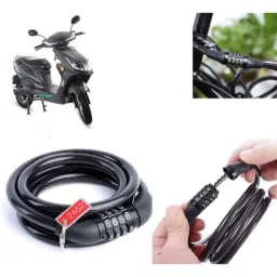 Auto Pearl PVC &a; Plastic Black Combination Cable Lock for Electric Atria, 639-picture-16