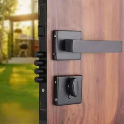 VIN KRAFT 60mm Stainless Steel Black Oxide Mortise Door Lock Handle Set with 3 Keys, ML101-ROSE-OSK-BLACK-image-39