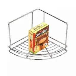 Harrison 225x225x175mm Stainless Steel Single Shelf Corner Basket, 01180-picture-35