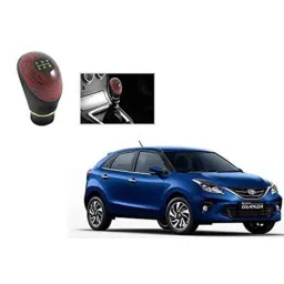 Kozdiko Wooden &a; PU Leather Black Gear Shift Car Knob for Toyota Glanza-picture-46