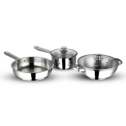 Vinod Modena 3 Pcs Stainless Steel Induction Friendly Cookware Set, 3-MOD-picture-3