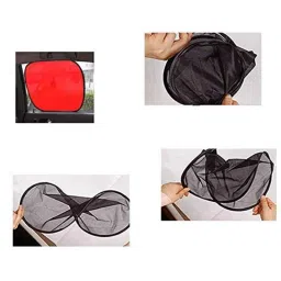 Kozdiko 4 Pcs Nylon &a; Metal Red Car Window Sun Shade Set for BMW X1 image 3