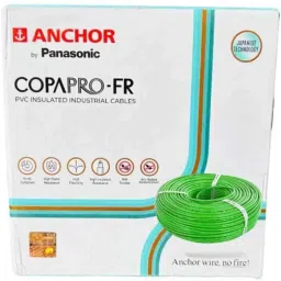 Anchor Copapro 1.5 Sqmm FR PVC Insulated Green Industrial Cable, Length: 90 m-picture-26