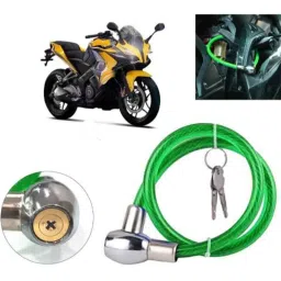 Auto Pearl PVC &a; Plastic Green Heavy Duty Cable Lock for Pulsar SS400, 002-picture-41