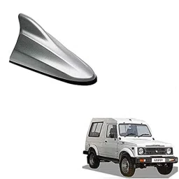 Auto Pearl ABS Silver Universal Replacement Shark Fin Car Roof Antenna For Maruti Suzuki Gypsy King-picture-28