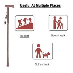 Medsor Impex Aluminium Blind Foldable Walking Stick for Old Men &a; Women, MIWS-BLIND image 4