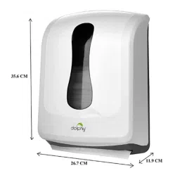 Dolphy Plastic White Multifold Hand Towel Paper Dispenser, DPDR0014 image 4