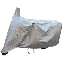 Kozdiko Polyester Silver Scooty Body Cover with Mirror Pockets for Okinawa Ridge image 3