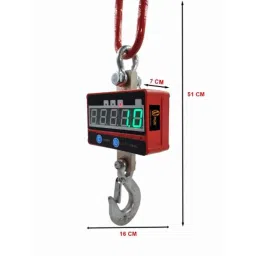 Voltz 1000kg Industrial Heavy Duty Digital Hanging Crane Scale with Remote Control, VZ-CS-1T image 2