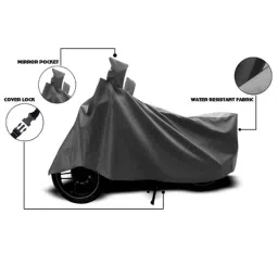 Mobidezire Grey Bike Body Cover for Vespa, Below: 150 CC-picture-47