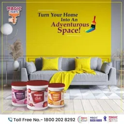 Magic Paints Smart Glomor 4 Liter Windstream Glossy Finish Interior Acrylic Emulsion Paint image 2