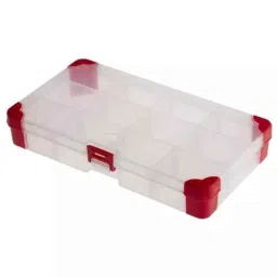 RS Pro 30x200x110mm Red Polypropylene Adjustable Compartment Box, 1246590-picture-30