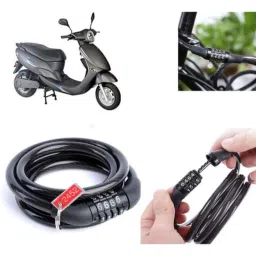 Auto Pearl PVC &a; Plastic Black Combination Cable Lock for E Star, 625-picture-46