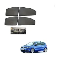 Kozdiko 4 Pcs Mesh Black Non-Magnetic Car Sun Shade Set for Volkswagen Polo GT-picture-15