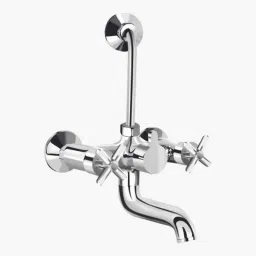 Kerovit Dream Silver Chrome Finish Wall Mixer 2 in 1 with Flanges, KB311019-picture-13