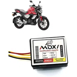 Auto Pearl 12V Black Front &a; Rear Flasher Indicator Light for FZ-S Fi Version 3.0-picture-10