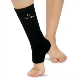 Dr Odin Black Stylish Anklet with Closed Heel for Enhanced Stability, Size: L-picture-38