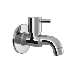 RN 1/2 inch Brass Ingot Nickel &a; Chrome Plated Flow Bib Cock with Wall Flange-picture-5