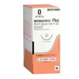 Ethicon MCP3441G 12 Pcs 2-0 Violet Monocryl Plus Antibacterial Poliglecaprone 25 Suture Box, Size: 70 cm-picture-45